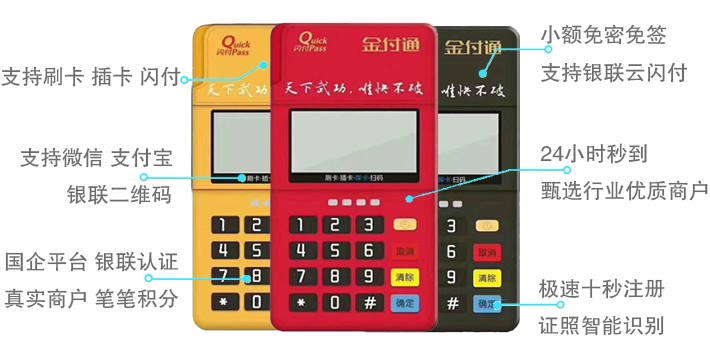 金付通产品图